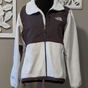 The NorthFace Denali White/Grey Jacket